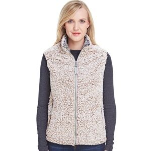 Women's Pink Sherpa Vest